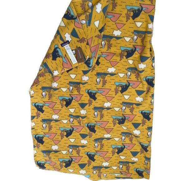 Patagonia Other - Patagonia Kid's Print Synch Blanket Volcano Dazed/Hawk Gold 45"x61"